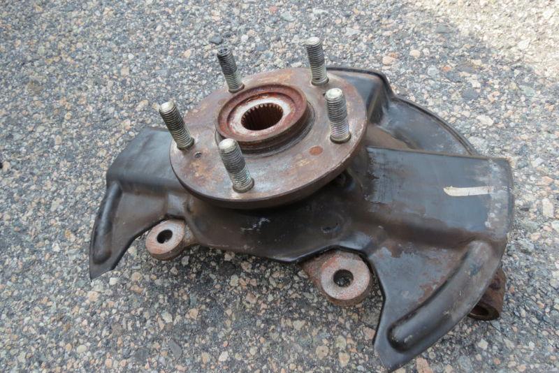 02-04 acura rsx type s / base front suspension lefr driver knuckle hub bearing a
