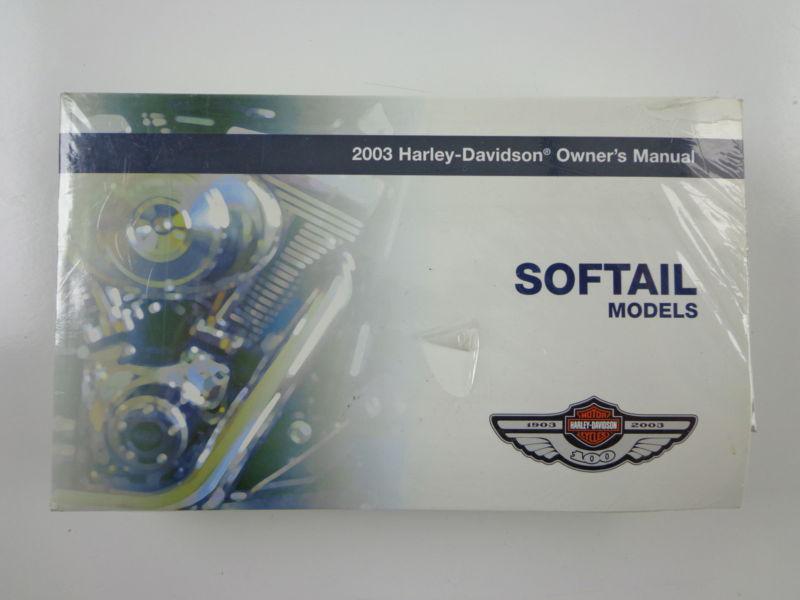 Harley davidson 2003 softail models owners manual set 99588-03d