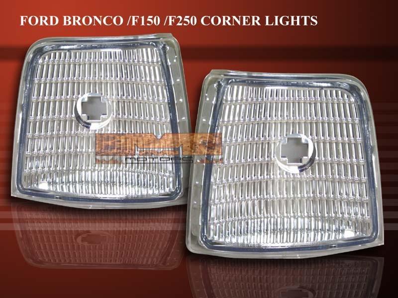 92-96 ford f150/f250/bronco claer signal corner lights