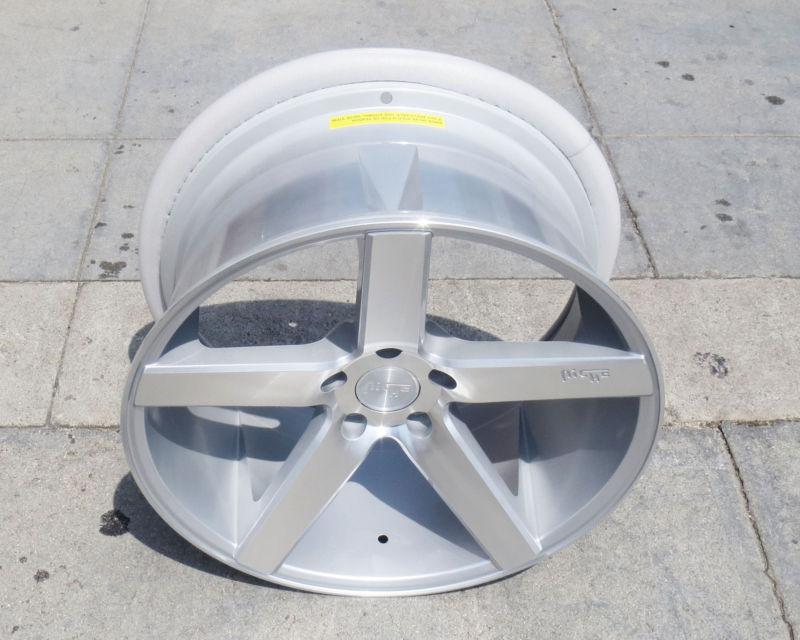 20" staggered niche milan concave rims nissan 350z 370z g35 coupe mustang