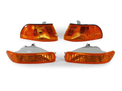 Depo 1992-1993 acura integra gs ls rs amber corner lights + bumper signal lights