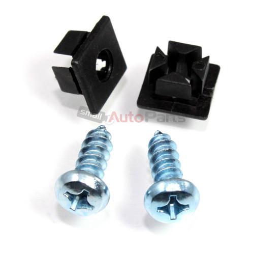 2 chrome metal license plate frame fasteners bolts for motorcycle/chopper/bike