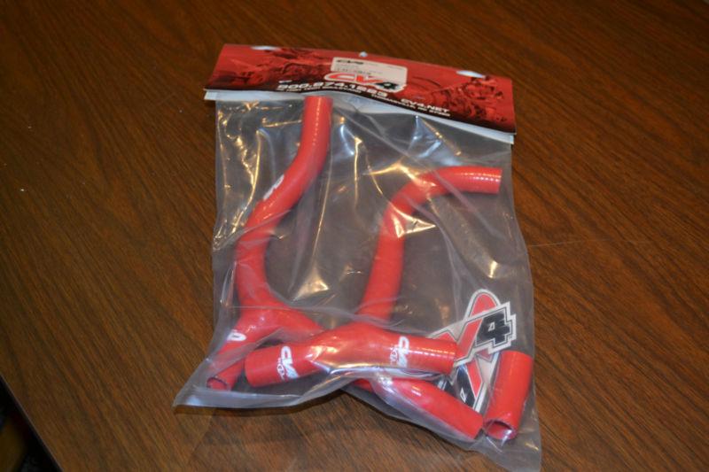 2009 - 2012 honda crf450 cv4 red silicone rubber radiator hoses - new