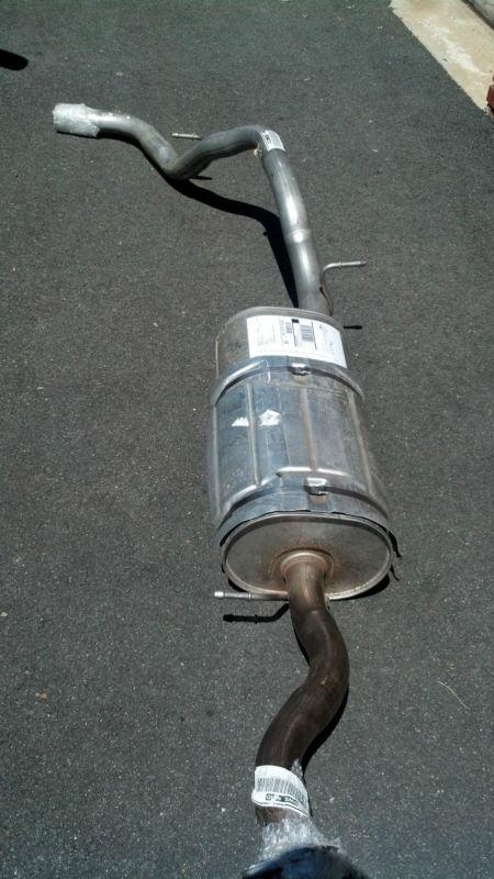 Gm muffler new dealer exhaust, 1 piece welded  suvs-pickups-tahoe-etc....