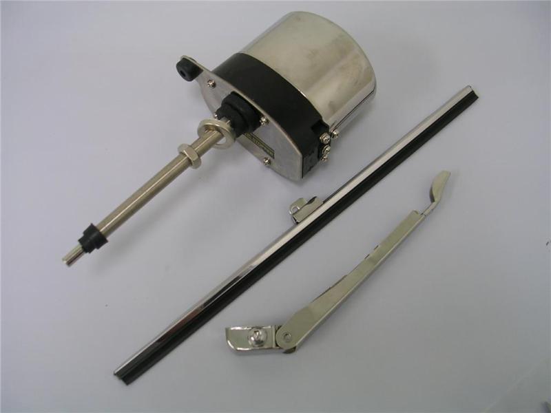 Universal street rod stainless wiper motor kit w/ blade & 5" shaft