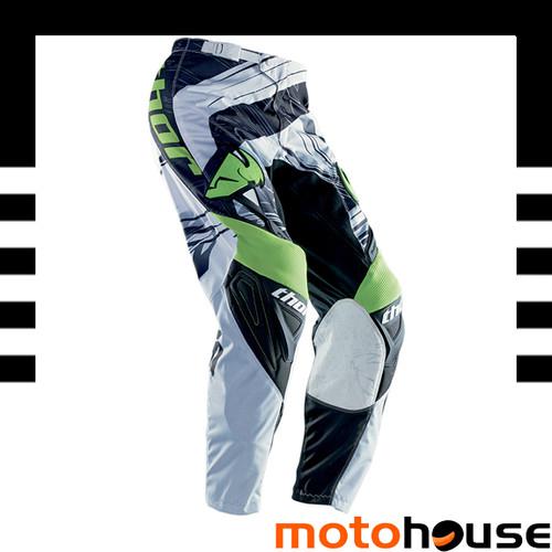 Thor youth phase swipe pants mx offroad dirt motocross green black white 