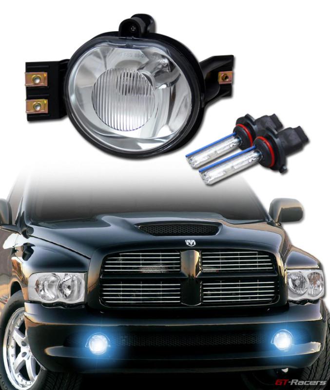 8k hid w/ sport chrome front bumper fog lights k2+switch 02-09 ram 04-06 durango