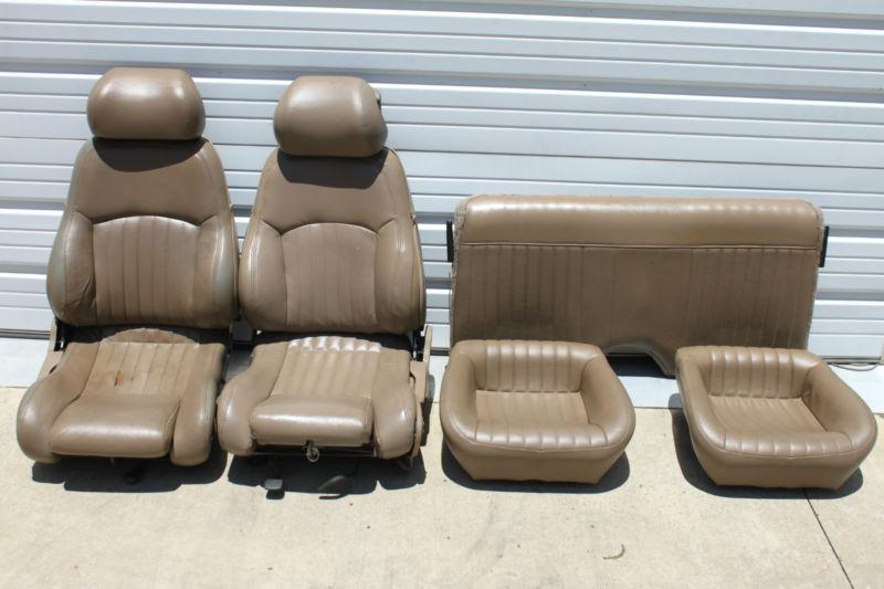 Firebird trans am tan leather seats set front & rear