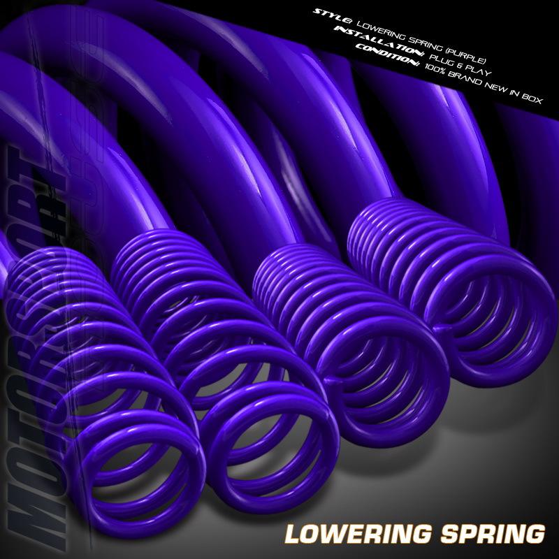 1990-1993 acura integra 2/4dr gs rs ls gs-r lowering spring purple complete kits