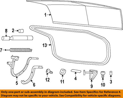 Mopar oem 68064338ab trunk lid-striker