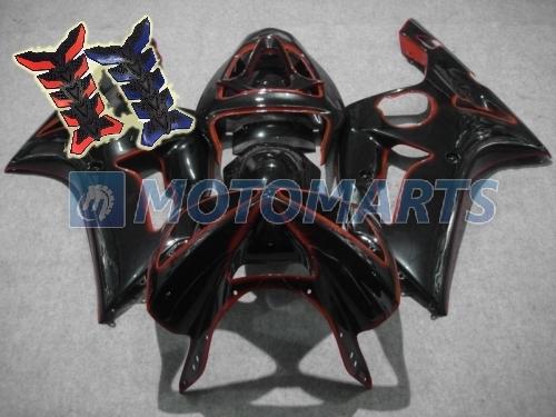 Free tank pad! aftermarket fairing body kit for kawasaki ninja zx6r 2003 2004 ac