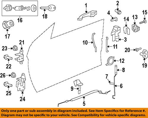 Chrysler oem 4589239ak door-latch