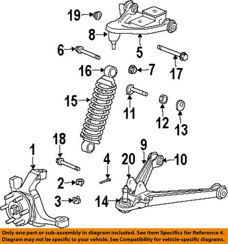 Dodge oem 6036467aa rear suspension-adjust bolt nut