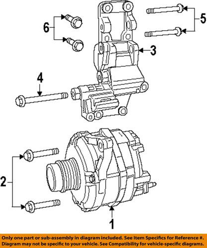 Mopar oem 6104227aa alternator-alternator lower bolt