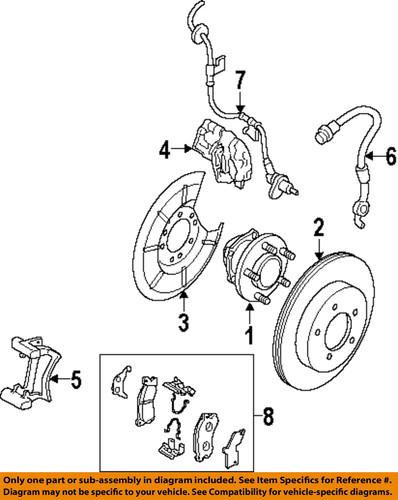 Mazda oem c26y26251a disc brake rotor/rear brake rotor/disc