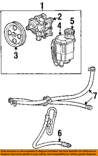 Dodge oem 55366794af power steering pressure hose/steering pressure hose