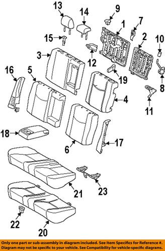 Toyota oem 7299647030b0 rear seat-pull handle