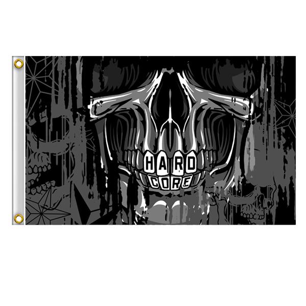 Hardcore bikers flag 3' x 5' banner jx