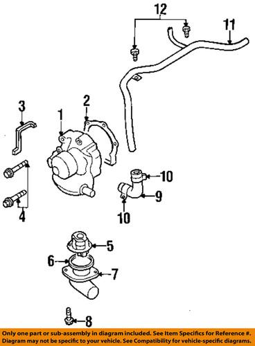 Subaru oem 807615081 engine coolant by-pass hose/bypass hose