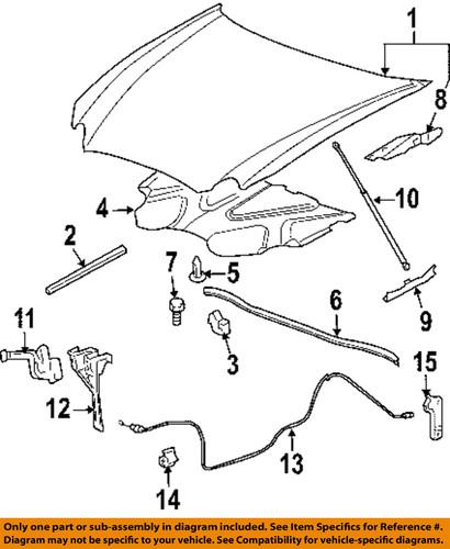 Buick gm oem 15223217 hood-lock