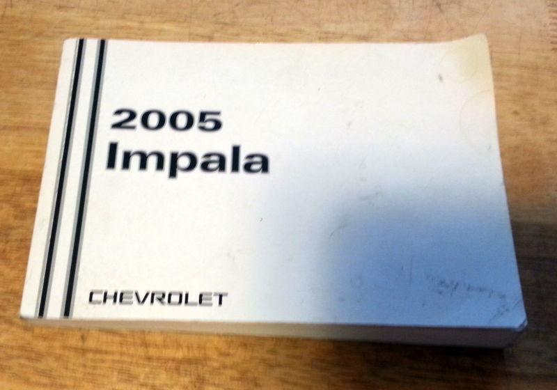 2005 chevy impala owners manual good condition