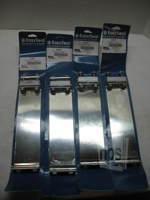 Easyseal e35st exhaust clamps 3-1/2in stainless steel 3in wide lot of 4 new