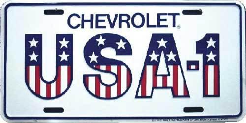 Chevy chevrolet truck white license plate tag usa new 4 door reg cab 4x4 extend