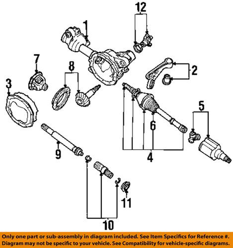 Ford oem 6l2z4851a universal joint yoke-yoke