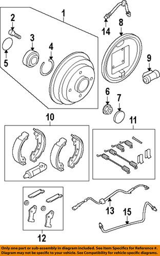 Ford oem 1m5z1a095a brake-wheel bearing seal