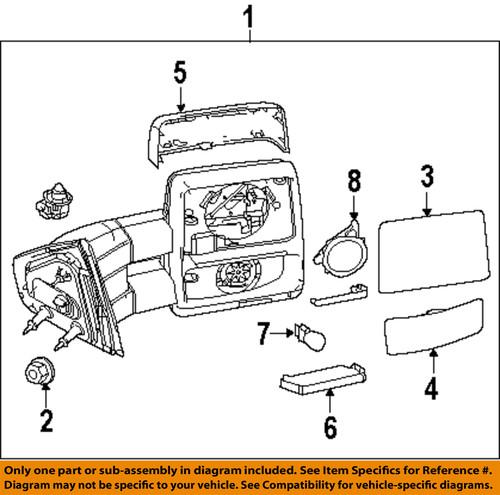 Ford oem 7l3z17682ae outside mirrors-mirror