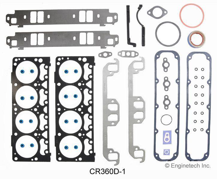 1998 jeep cherokee full gasket set 360 5.9l ohv v8 chrysler