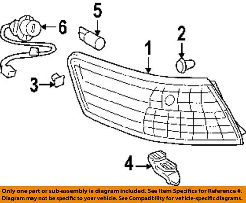 Toyota oem 8155133490 combination lamps tail light-rear-lens & housing