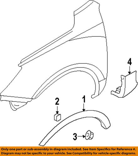 Hyundai oem 877133j000 fender-wheel opening molding