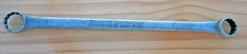 Williams superrench 3/4 x 7/8 inch double end box wrench 7731a - made in usa