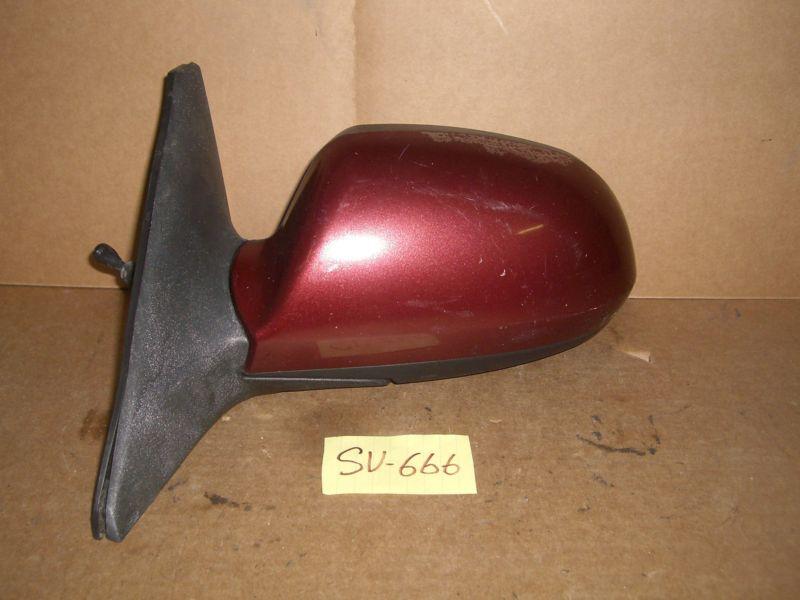 02-04 kia spectra left hand lh drivers side view mirror manual