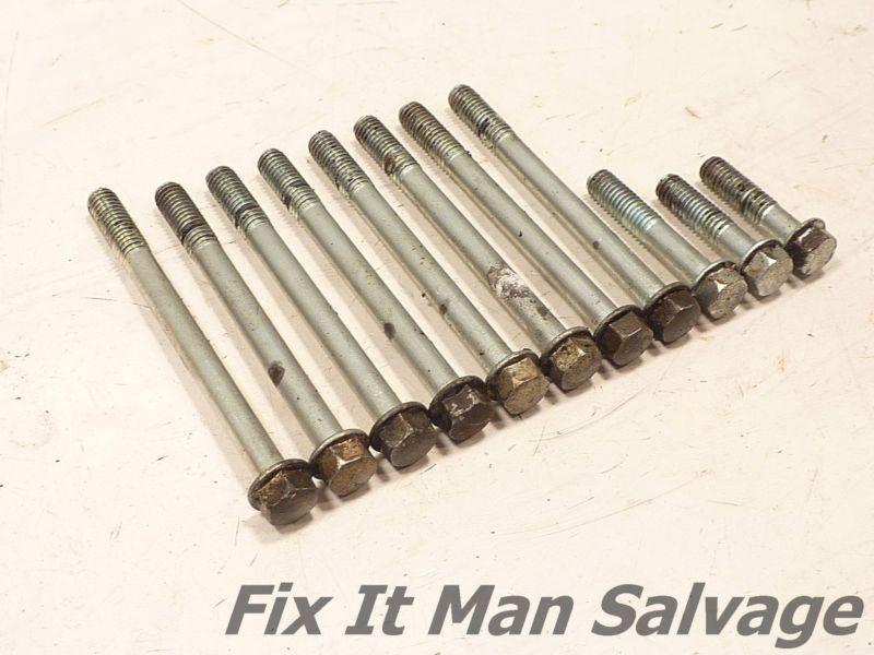 83 honda atc 200 engine right crankcase cover bolt set / oem motor rh side screw