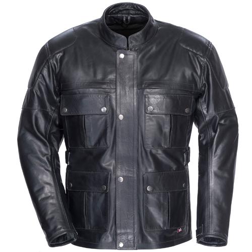 Tourmaster lawndale leather motorcycle jacket black size x-large