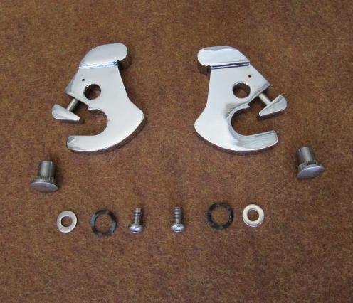 Chrome detachable latches for harley davidson - cam latch kit 