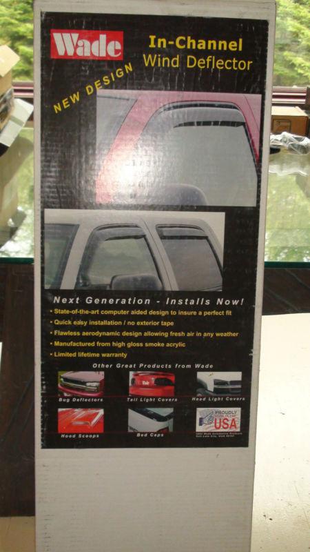 2004 f-150 x/cab 4 pcs - wade in-channel window deflectors - new in box - 37481