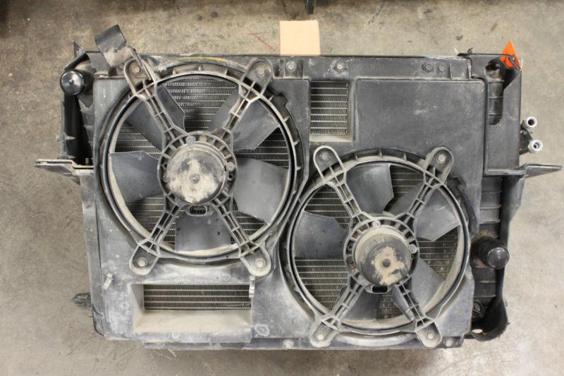 91-96 corvette c4 radiator, fans, a/c condenser & shroud used oem