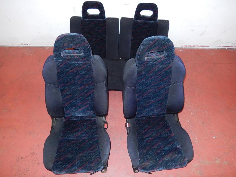 Jdm honda civic sir ek ek4 front rear seats with rails hatchback 1996-2000
