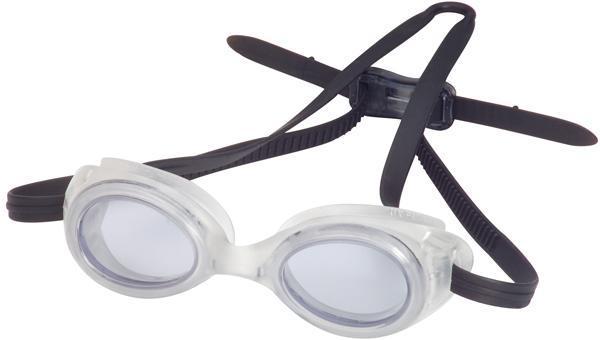 Leader sports goggles adjustable strap flash ii smoke/clear ag0815sc