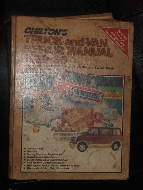 1979-86 chiltons truck and van repair manual 