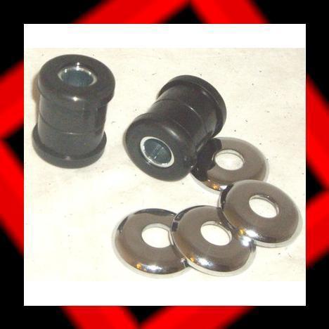 Handlebar bushings heavy duty black bushing set for harleys 73 & up