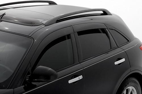 Avs 896001 03-08 infiniti fx35 front, rear window covers smoke seamless