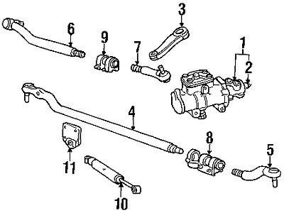 Ford bc3z3a131a genuine oem factory original outer tie rod