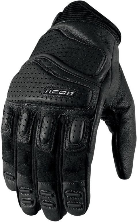 Icon super duty 2 motorcycle gloves black m medium 3301-1347