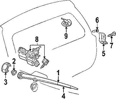 Jeep 55156514ac genuine oem factory original wiper arm cover