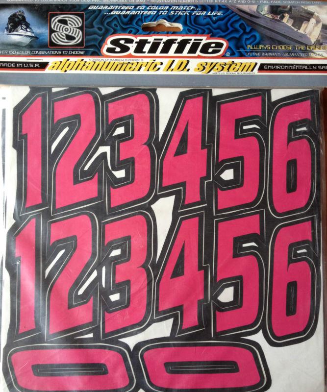 Stiffie hardline hl18 boatpwc id numbers decal alphanumeric registration sticker