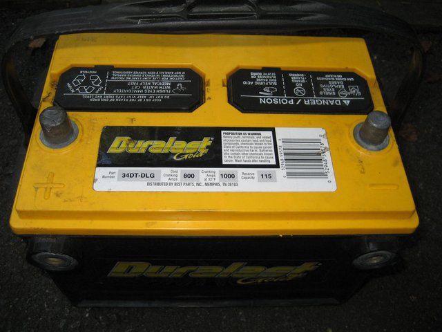 Duralast gold battery group 34dt 34 dual terminal 800cca